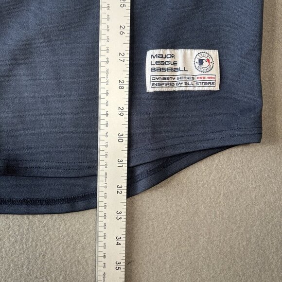 Vintage Dynasty New York Yankees Jersey Mens XL Blue MLB Baseball Sewn Logo NY - Picture 10 of 15